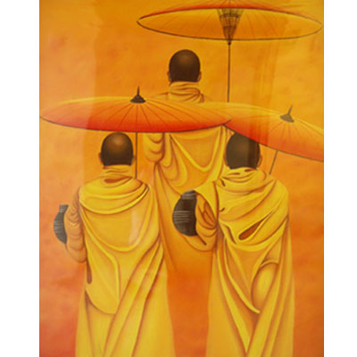 Three Buddhist Monks